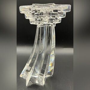 Vintage WMF Germany Shooting Star 24% Lead Crystal Multi Tiered Candle Holder 6”